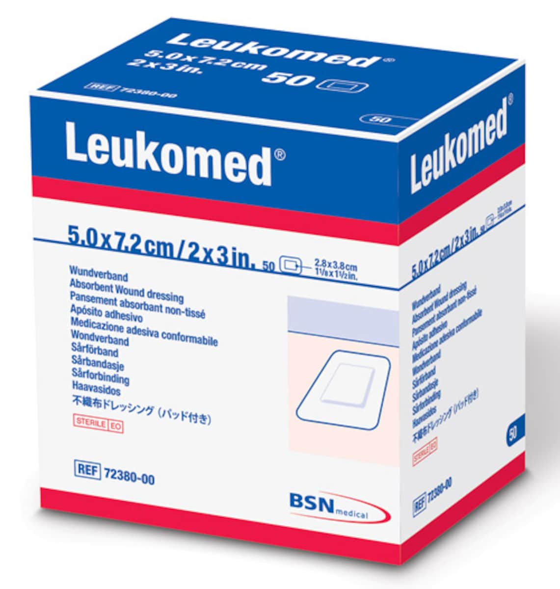 Thumbnail Leukomed Absorbent Wound Dressing 5cm x 7.2cm (1 dressing only)