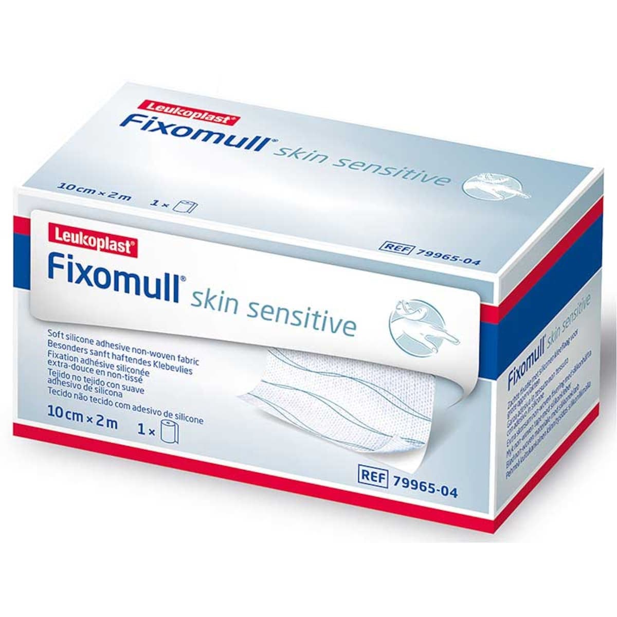 Thumbnail Fixomull Skin Sensitive Silicone Adhesive 10cm x 2m 1 Roll