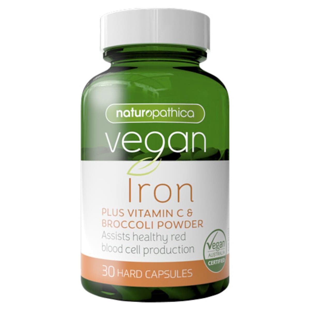 Thumbnail Naturopathica Vegan Iron Plus Vitamin C & Broccoli Powder 30 Capsules