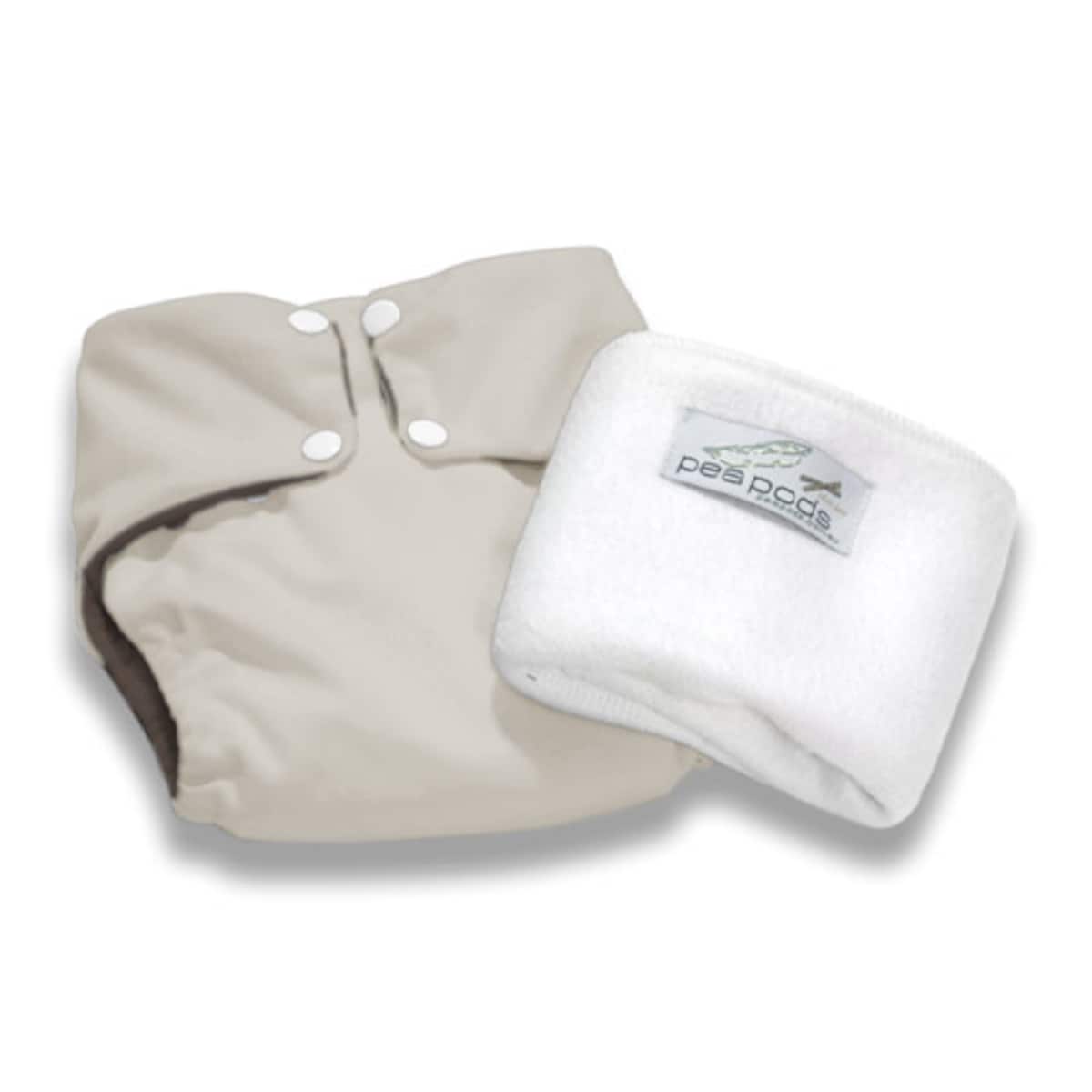 Thumbnail Pea Pods Reusable Nappy One Size Cream