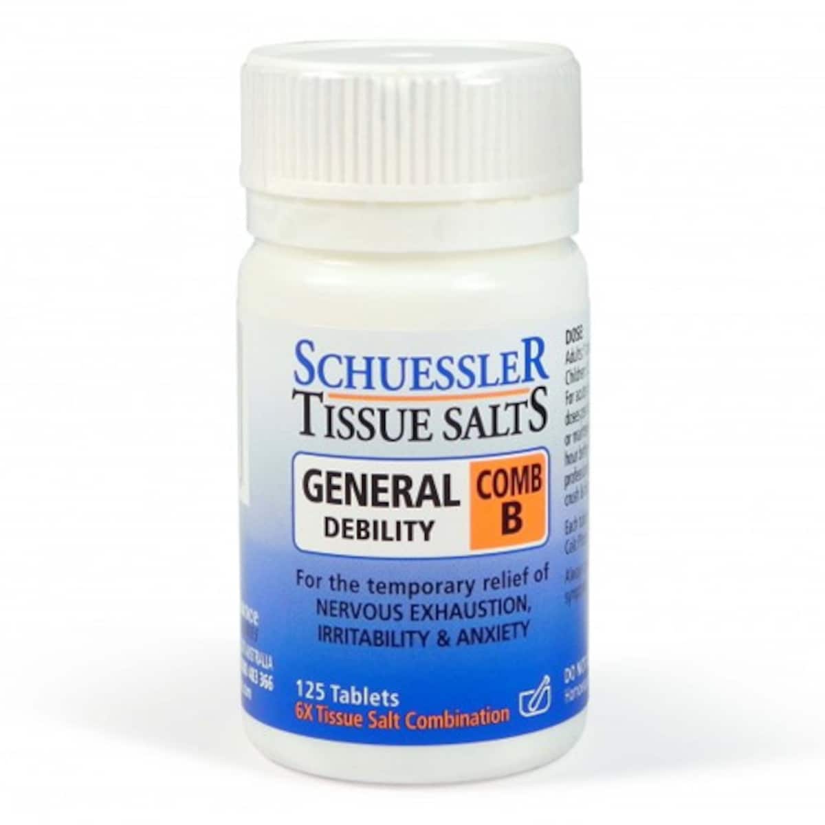 Thumbnail Schuessler Tissue Salts Comb B General Debility 125 Tablets