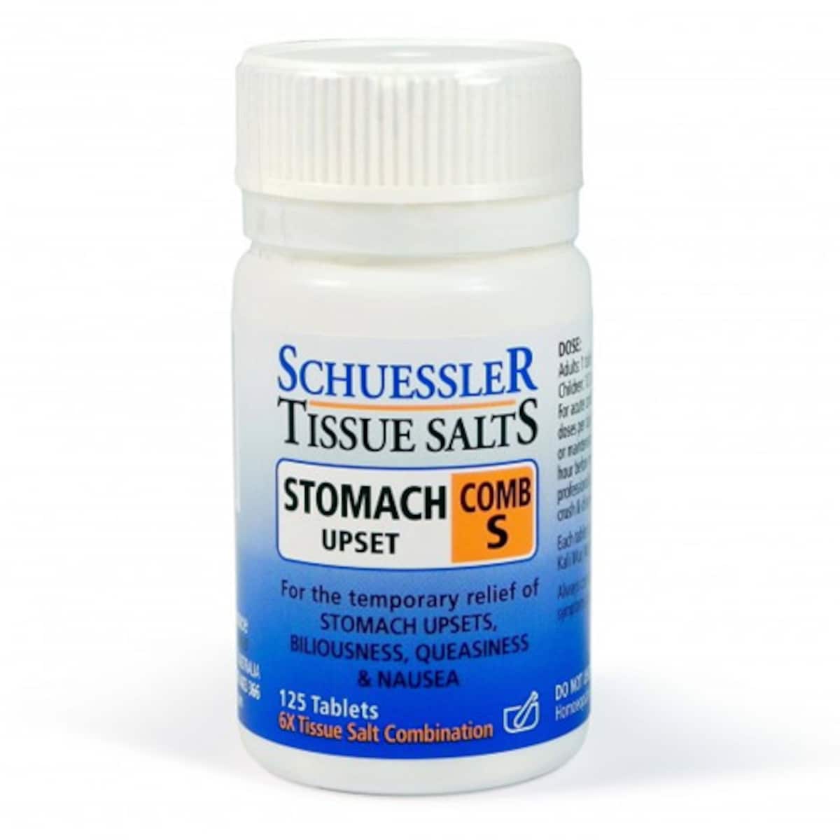 Thumbnail Schuessler Tissue Salts Comb S Stomach Upset 125 Tablets