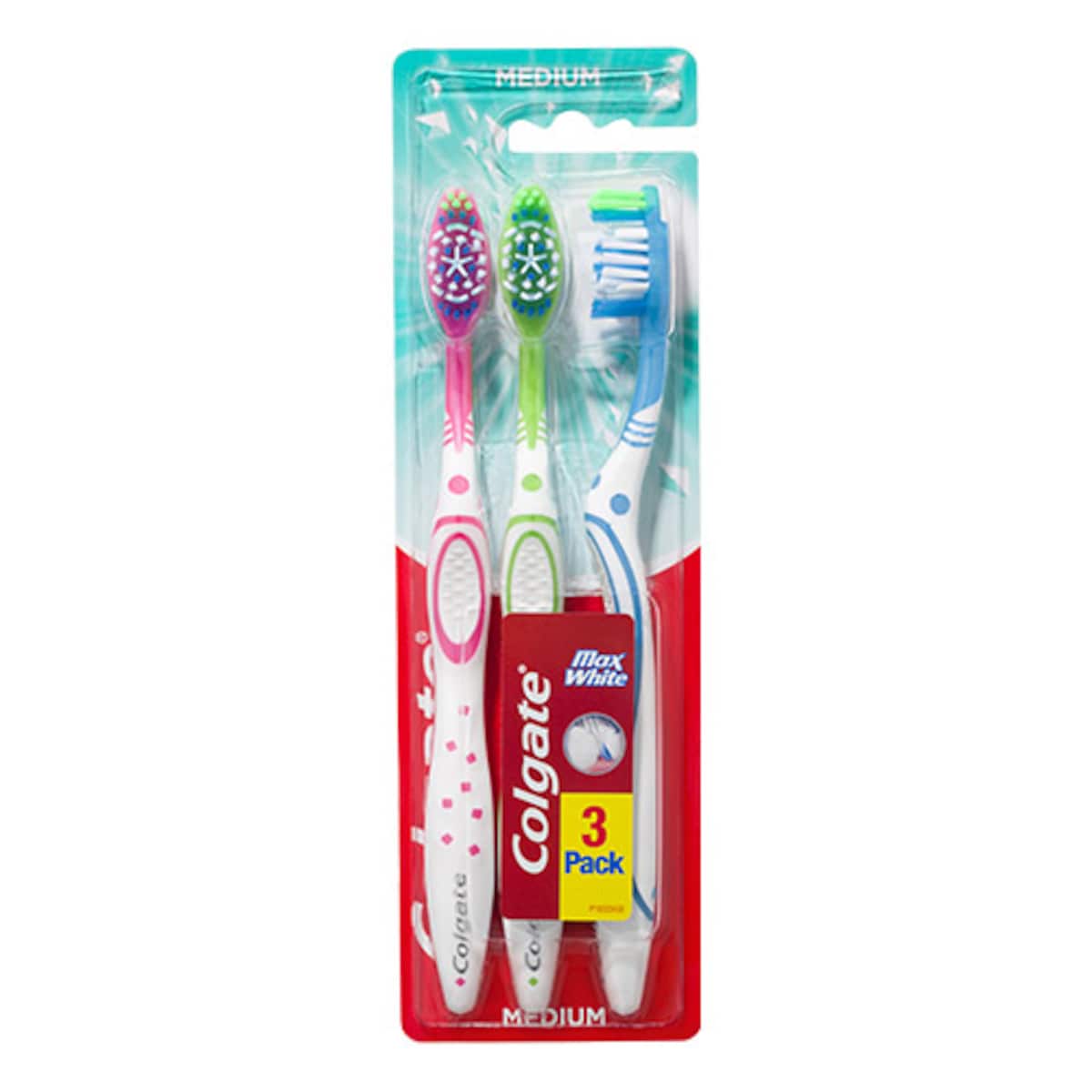 Thumbnail Colgate Max White Medium Manual Toothbrush 3 Pack