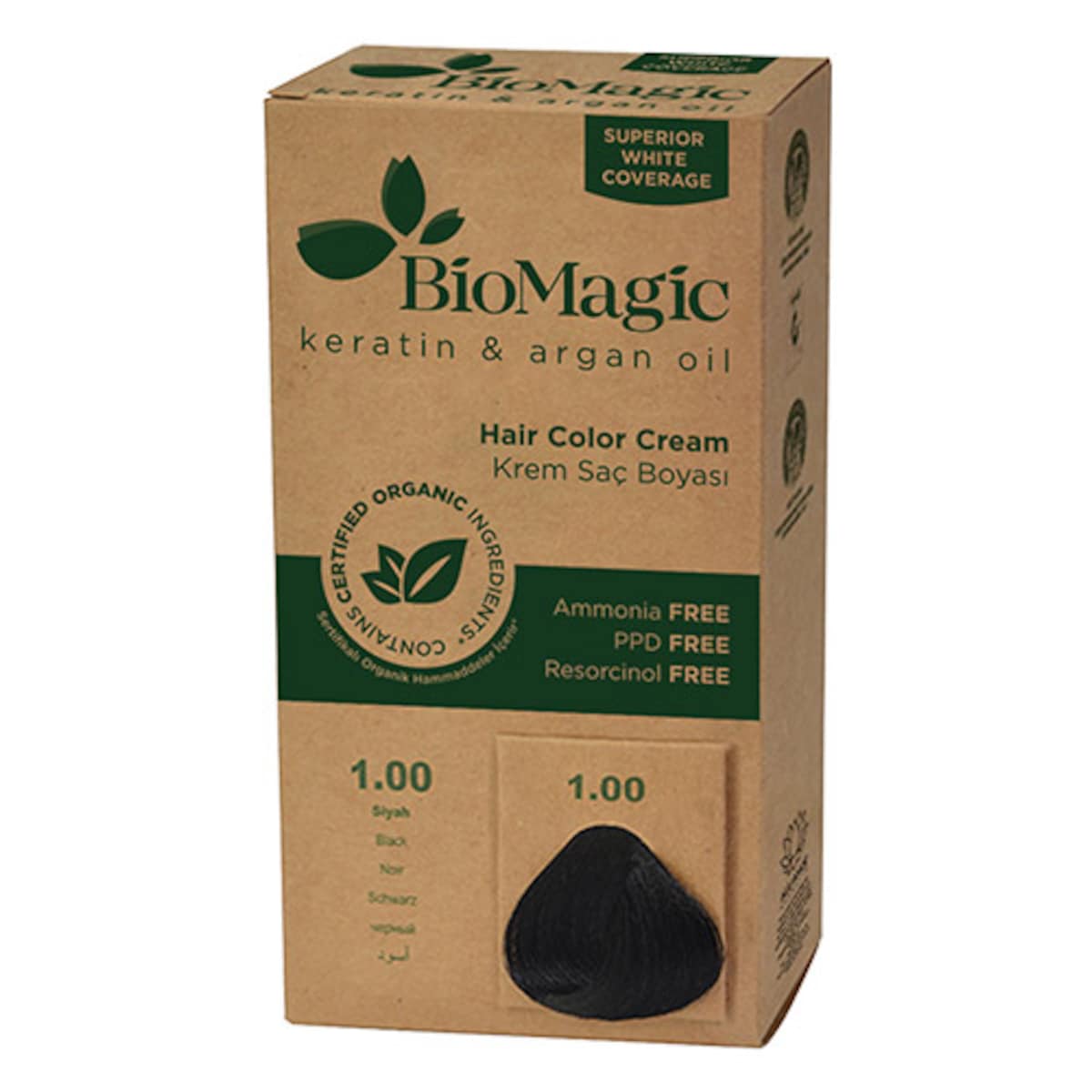 Thumbnail Bio Magic Hair Colour Cream Black 1.00