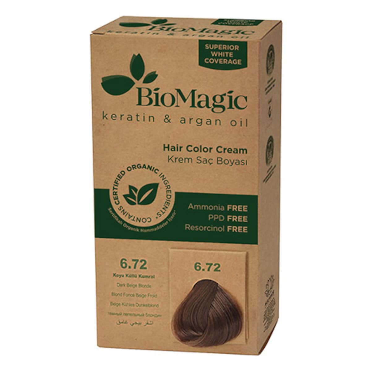 Thumbnail Bio Magic Hair Colour Cream Dark Beige Blonde 6.72