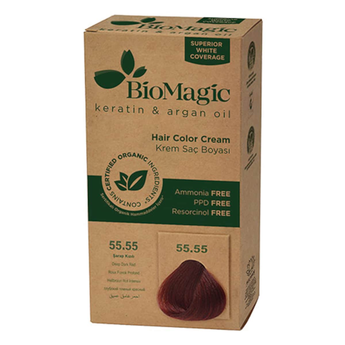 Thumbnail Bio Magic Hair Colour Cream Deep Dark Red 55.55