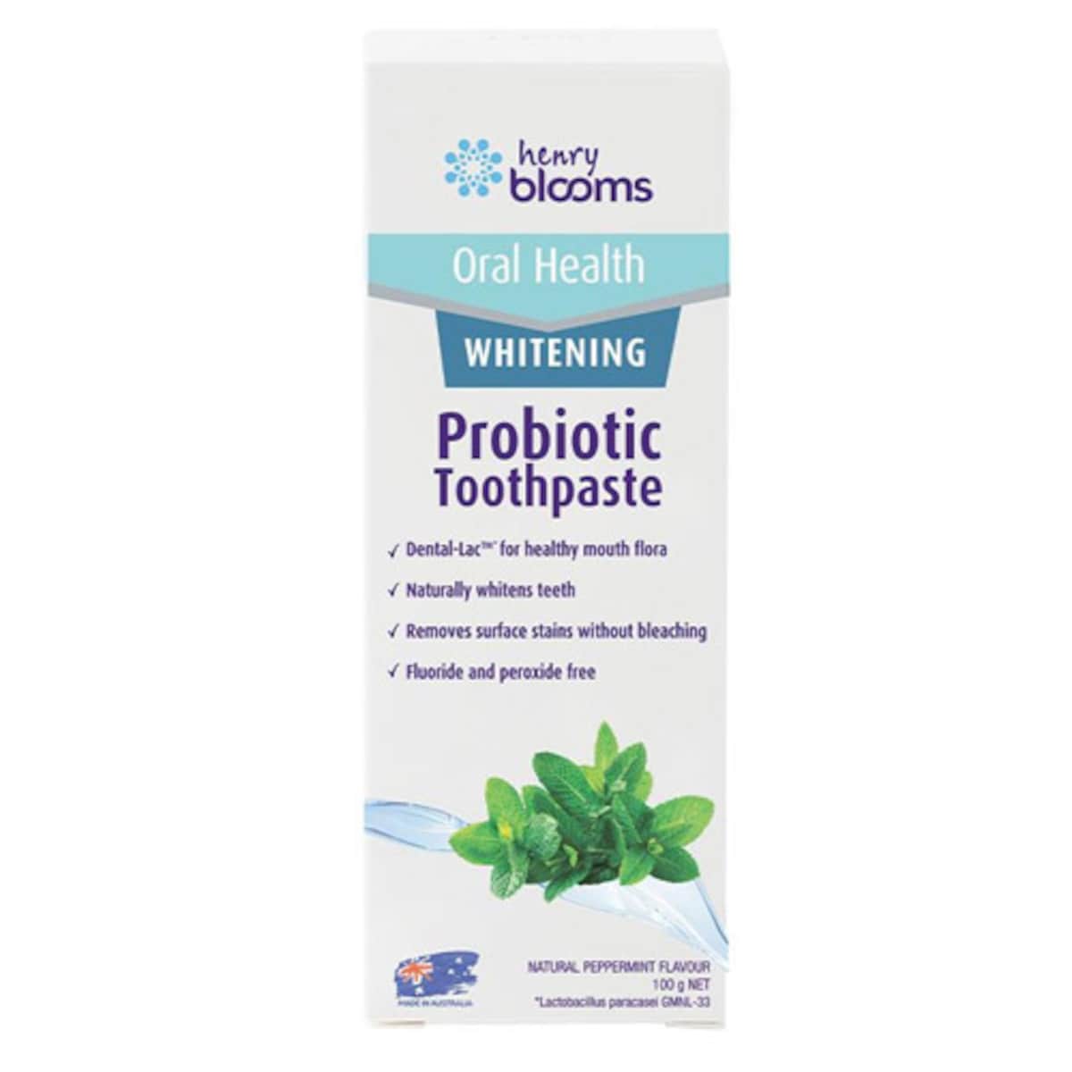 Thumbnail Henry Blooms Probiotic Toothpaste Whitening 100g