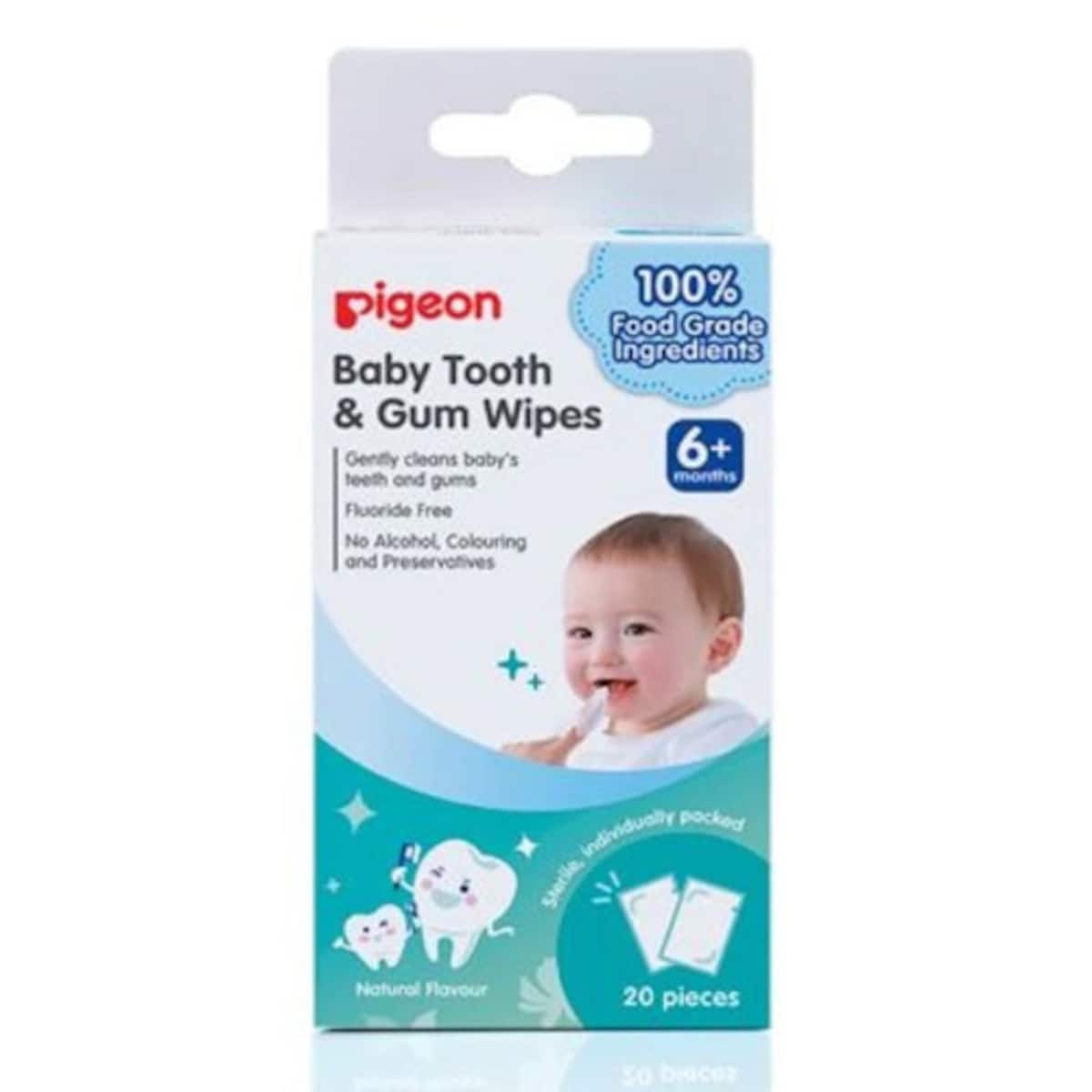 Thumbnail Pigeon Baby Tooth & Gum Wipes Natural 20 Pack