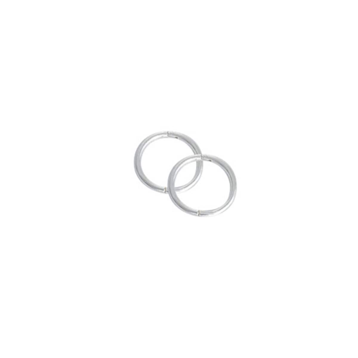 Thumbnail Studex Mini Plain Sleeper Earrings Silver 8mm - 1 Pair