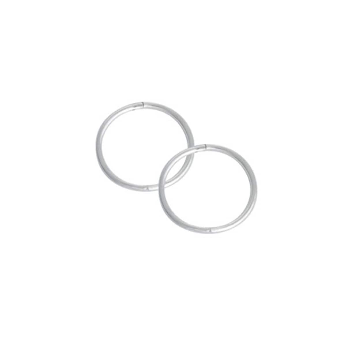 Thumbnail Studex Plain Large 16mm Sleeper Earring Silver 1 Pair