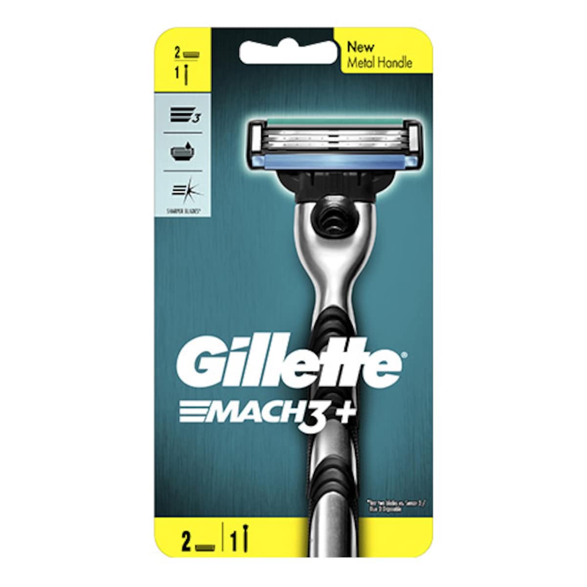 Thumbnail Gillette Mach3 Manual Razor + 2 Replacement Cartridges