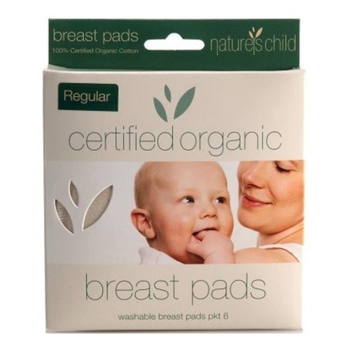 Thumbnail Nature's Child Organic Reusable Breast Pads Regular 6 Pack