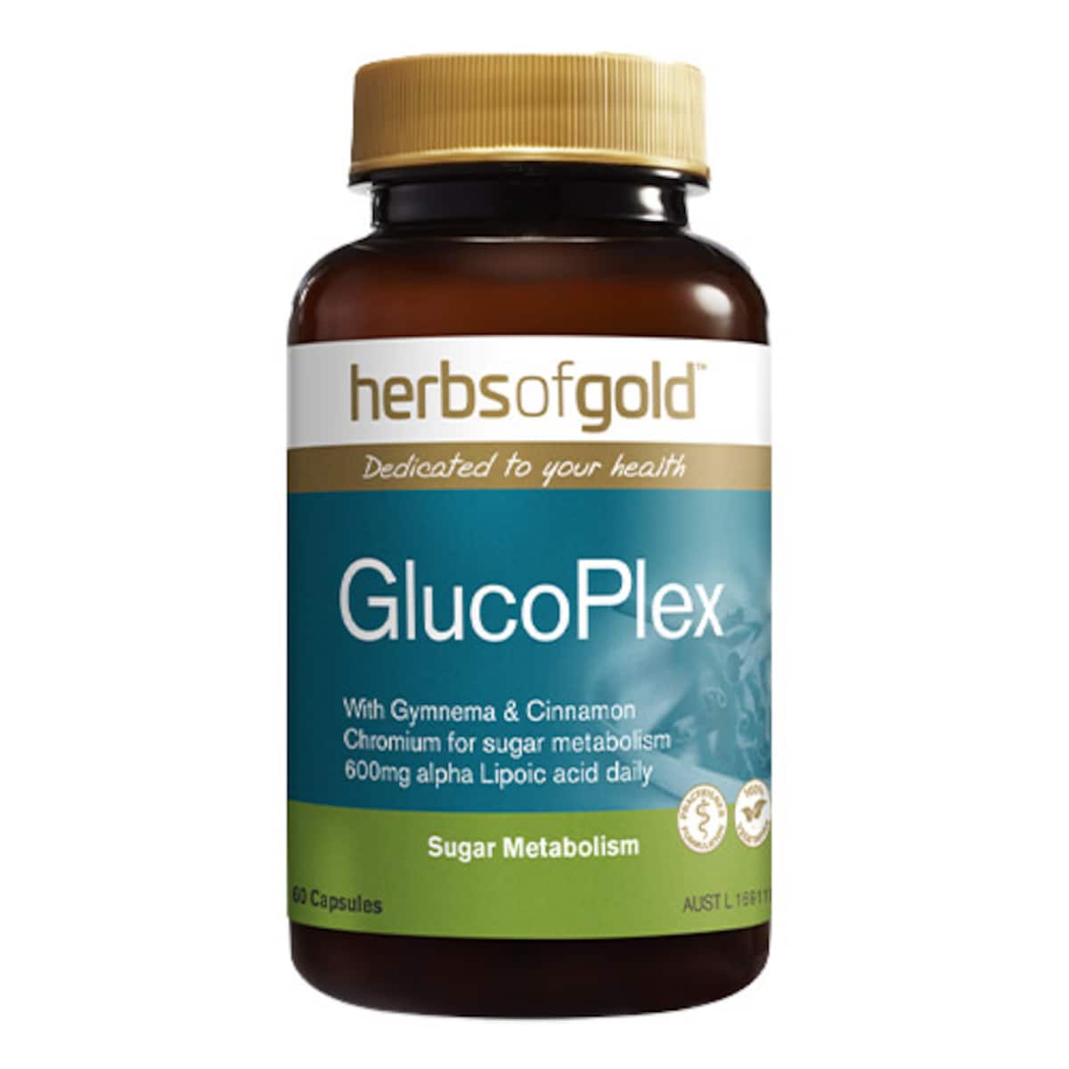 Thumbnail Herbs of Gold GlucoPlex 60 Capsules