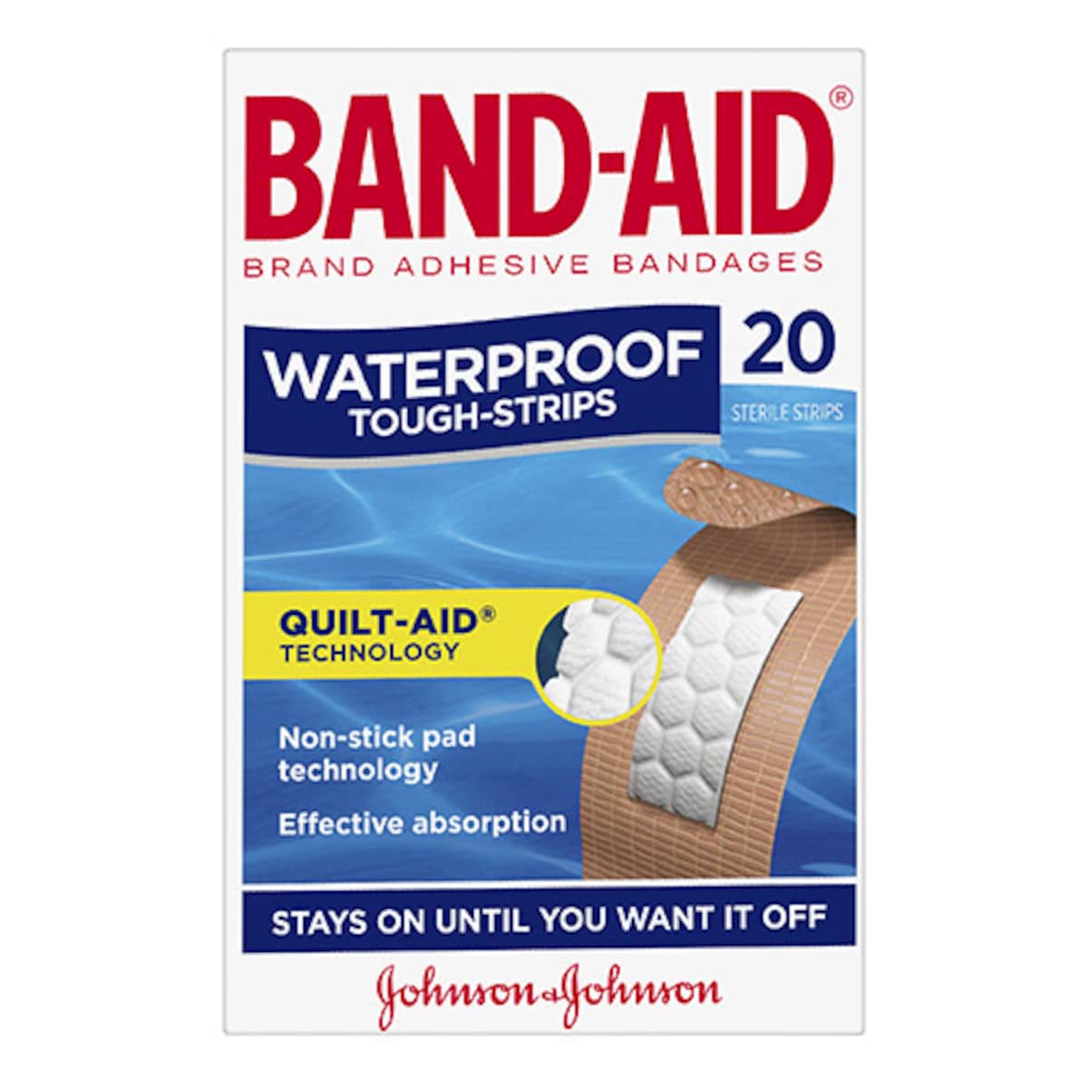 Thumbnail Band-Aid Waterproof Tough Strips 20 Pack