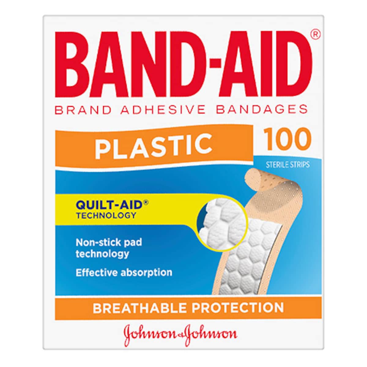 Thumbnail Band-Aid Plastic Strips 100 Pack