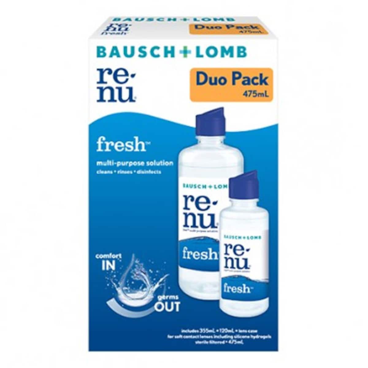 Thumbnail Bausch & Lomb Renu Fresh Multi-Purpose Solution 355ml + 120ml