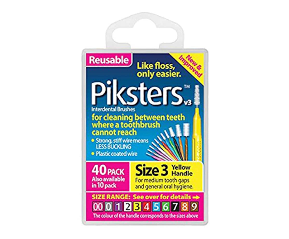 Thumbnail Piksters Interdental Brushes Size 3 Yellow 40 Pack