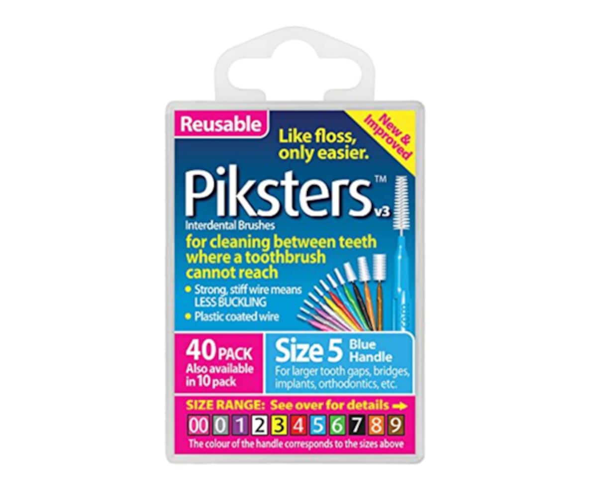 Thumbnail Piksters Interdental Brushes Size 5 Blue 40 Pack