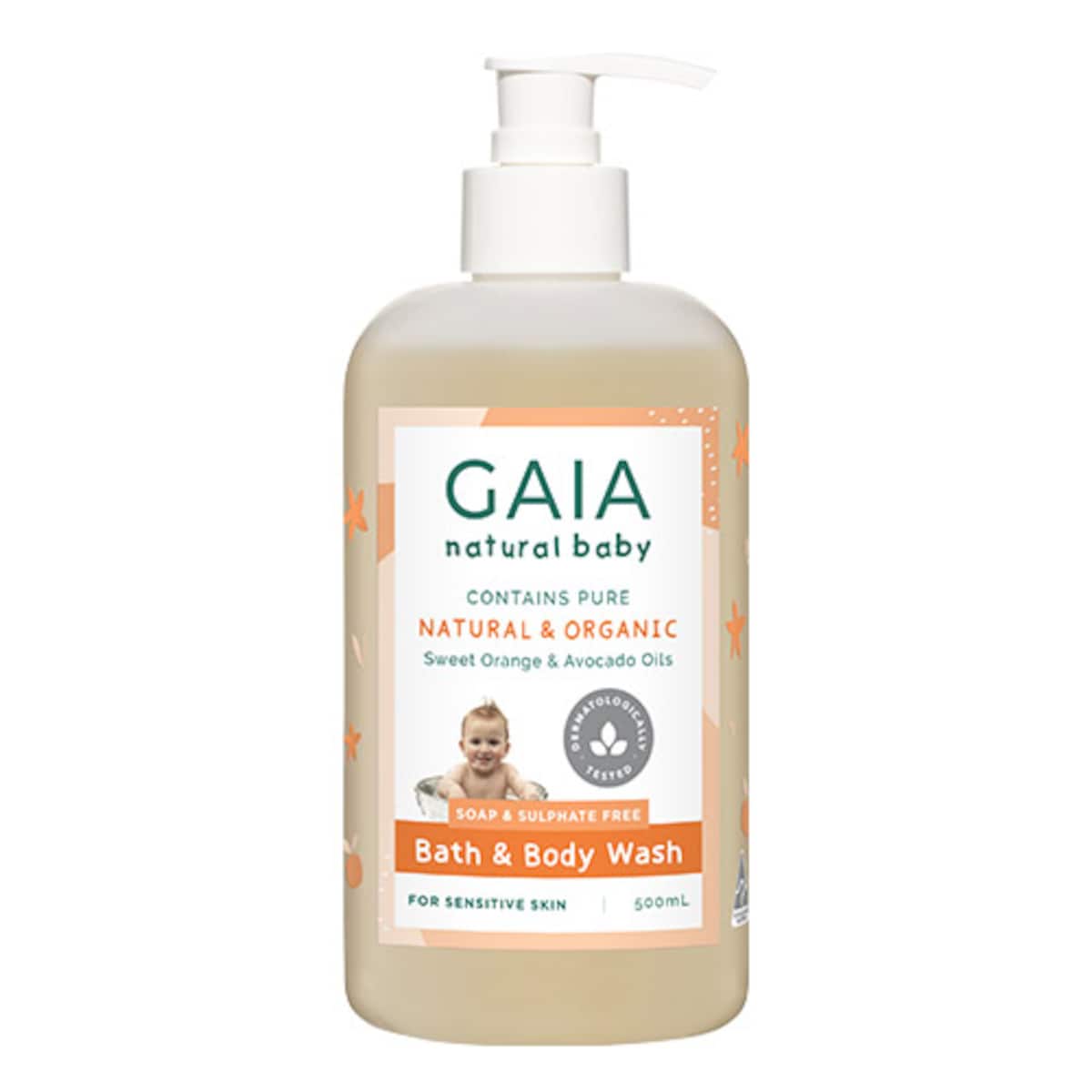 Thumbnail Gaia Natural Baby Bath & Body Wash 500ml