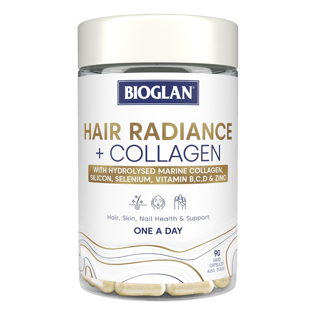 Thumbnail Bioglan Hair Radiance + Collagen 90 Capsules