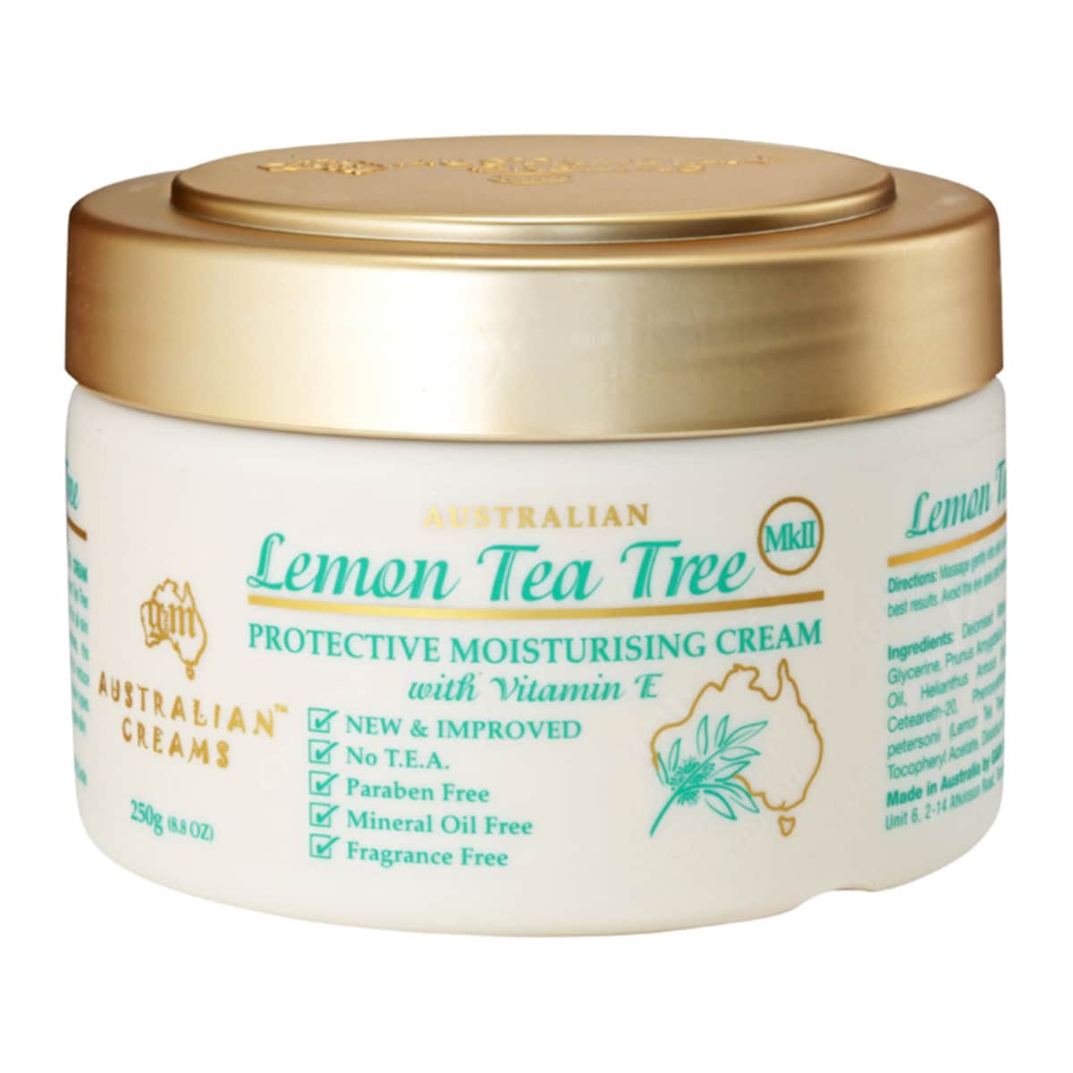 Thumbnail Australian Creams MKII Lemon Tea Tree Moisturising Cream with Vitamin E 250g