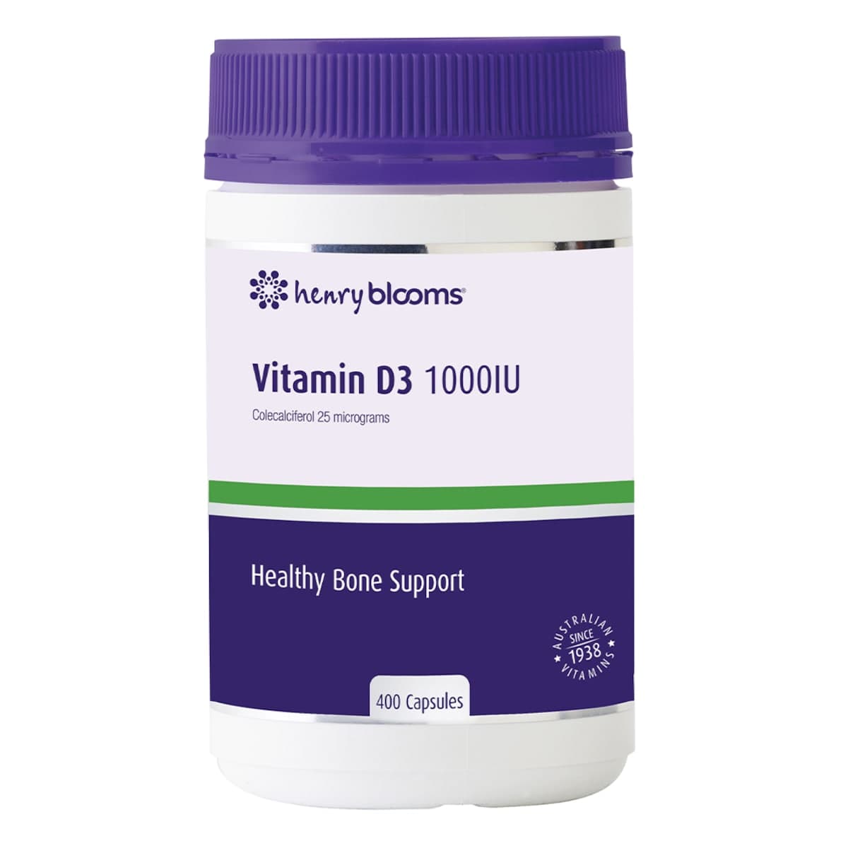 Thumbnail Henry Blooms Vitamin D3 1000IU 400 Capsules