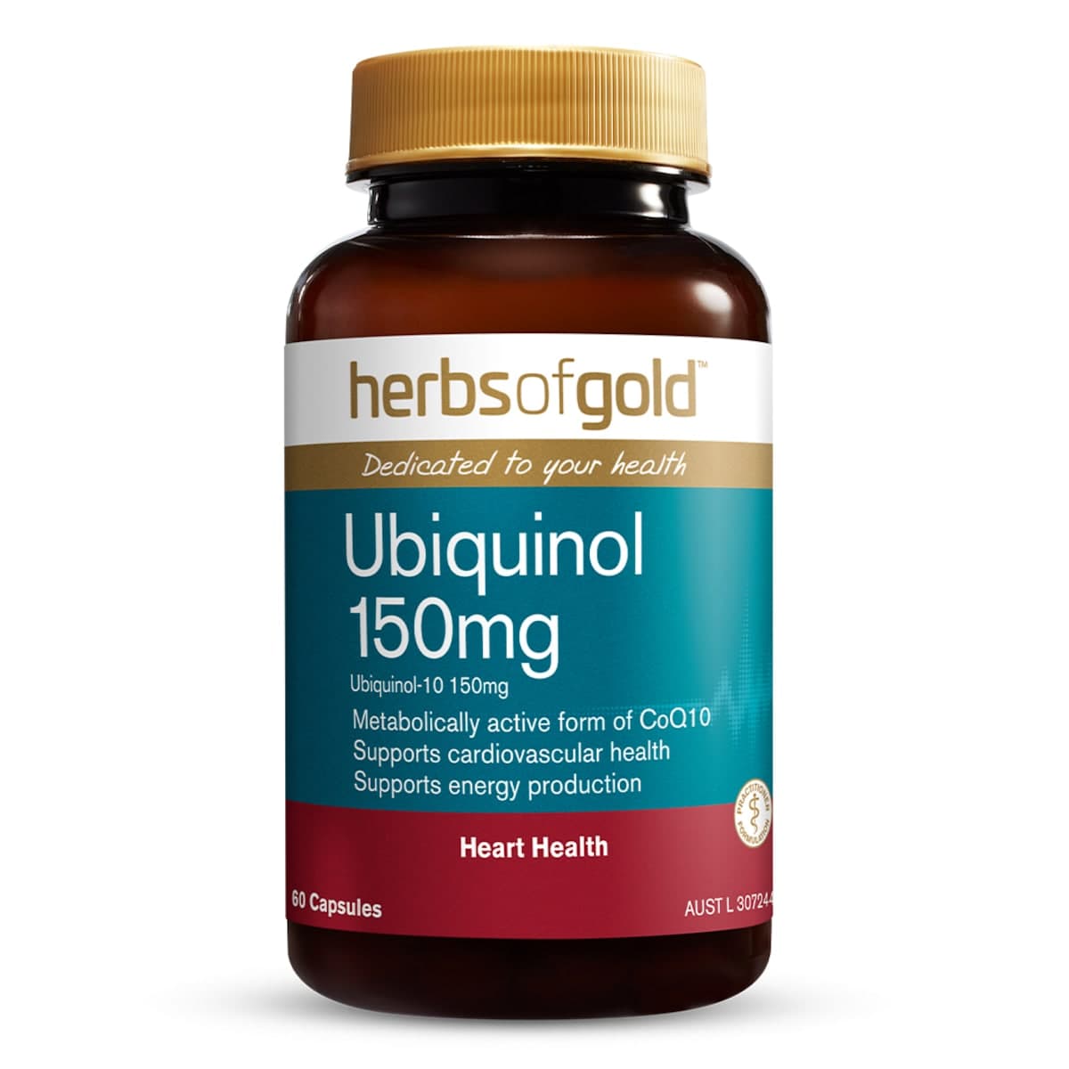Thumbnail Herbs of Gold Ubiquinol 150mg 60 Capsules