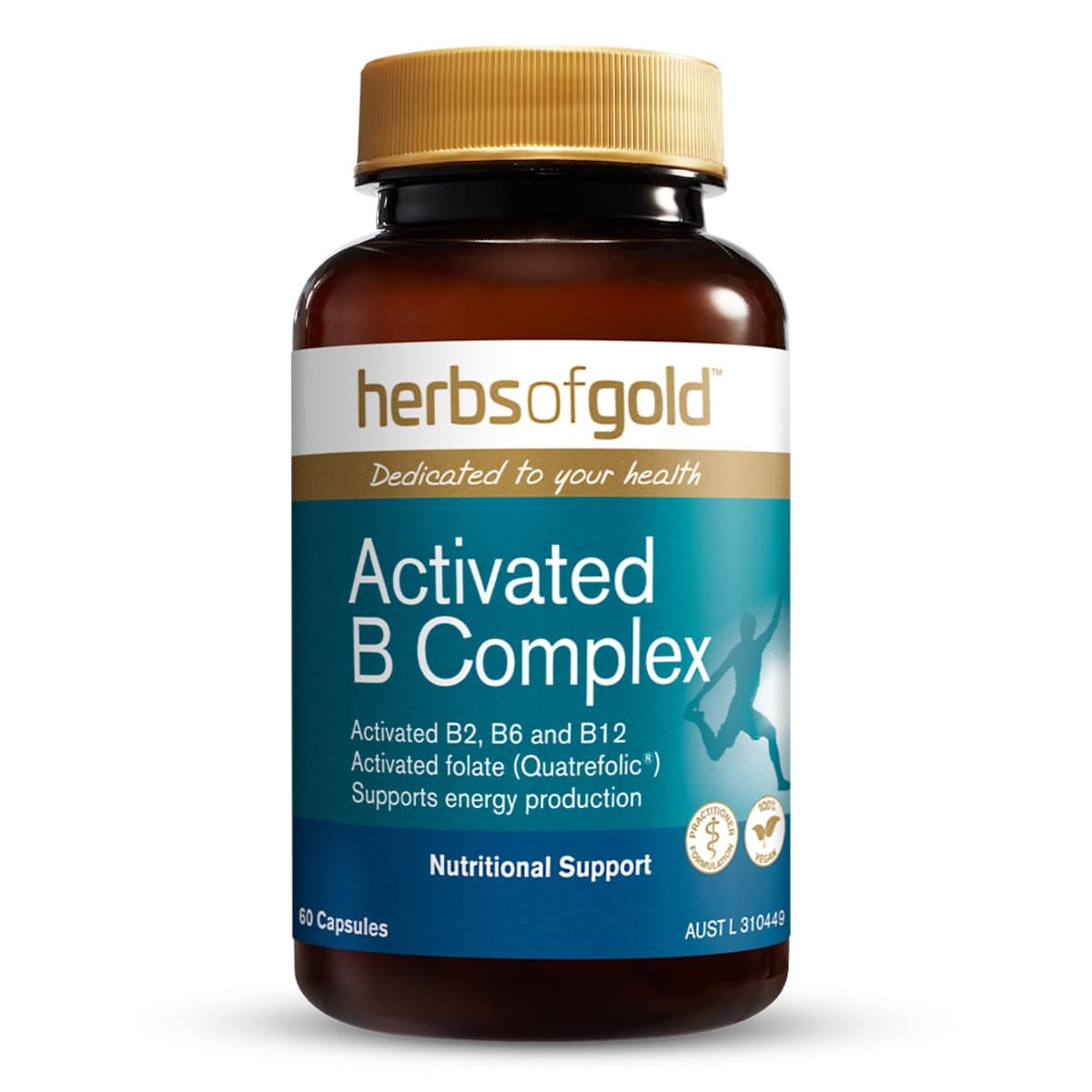 Thumbnail Herbs of Gold Activated B Complex 60 Capsules