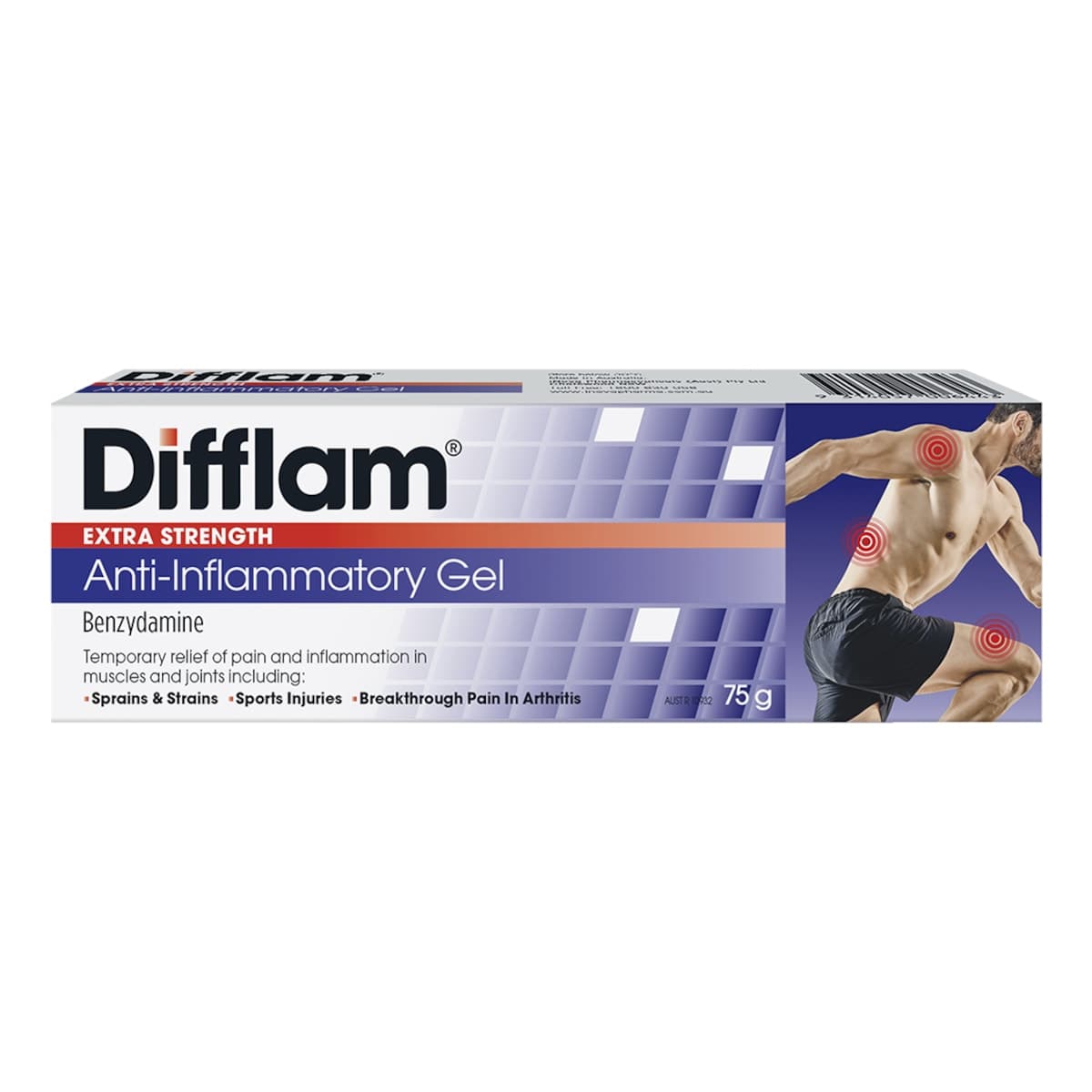 Thumbnail Difflam Extra Strength Anti-Inflammatory Gel 75g