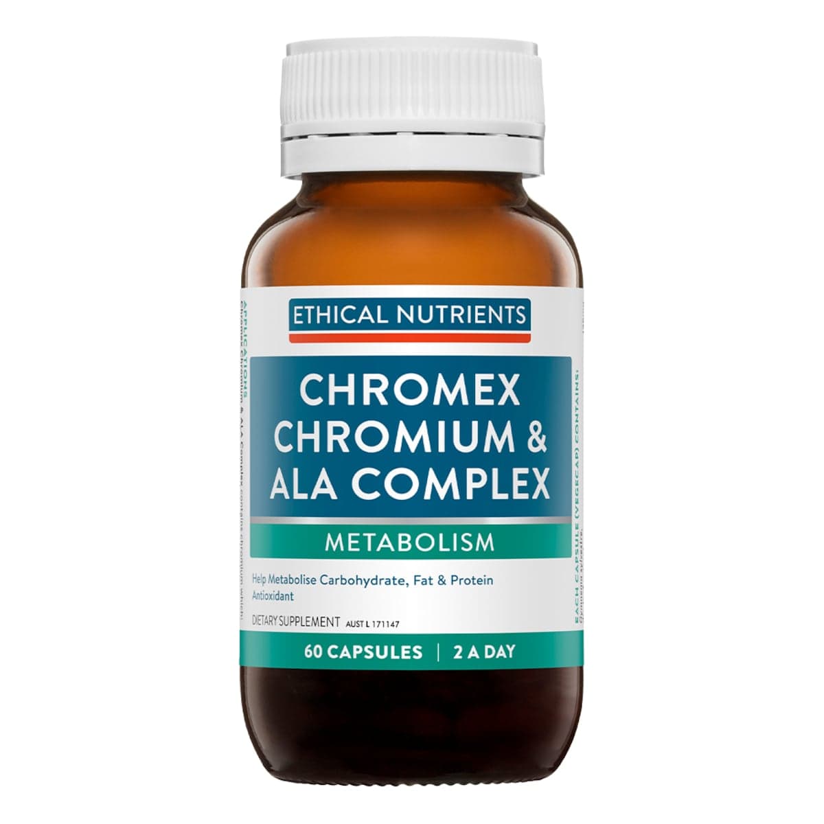 Thumbnail Ethical Nutrients Chromex Chromium & ALA Complex 60 Capsules