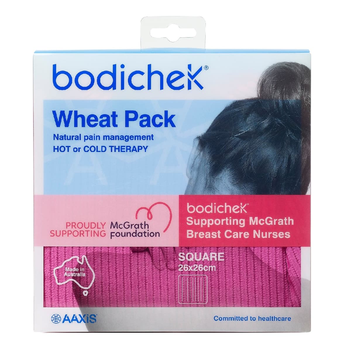 Thumbnail Bodichek Hot/Cold Wheat Pack Square Assorted Colours