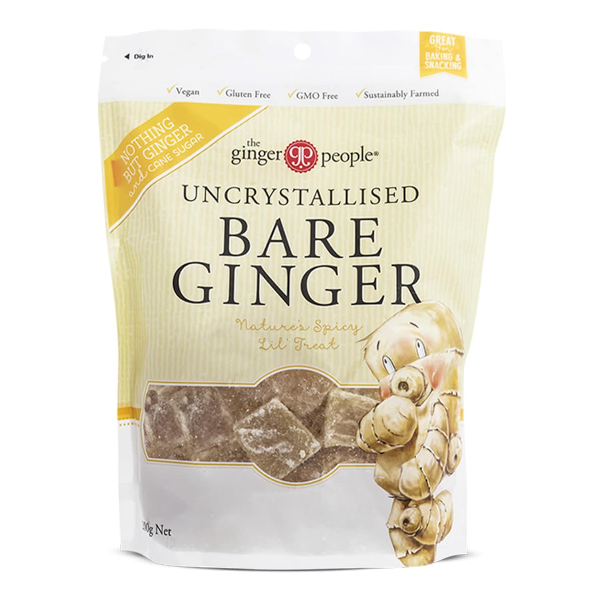Thumbnail The Ginger People Uncrystallised Bare Ginger 200g