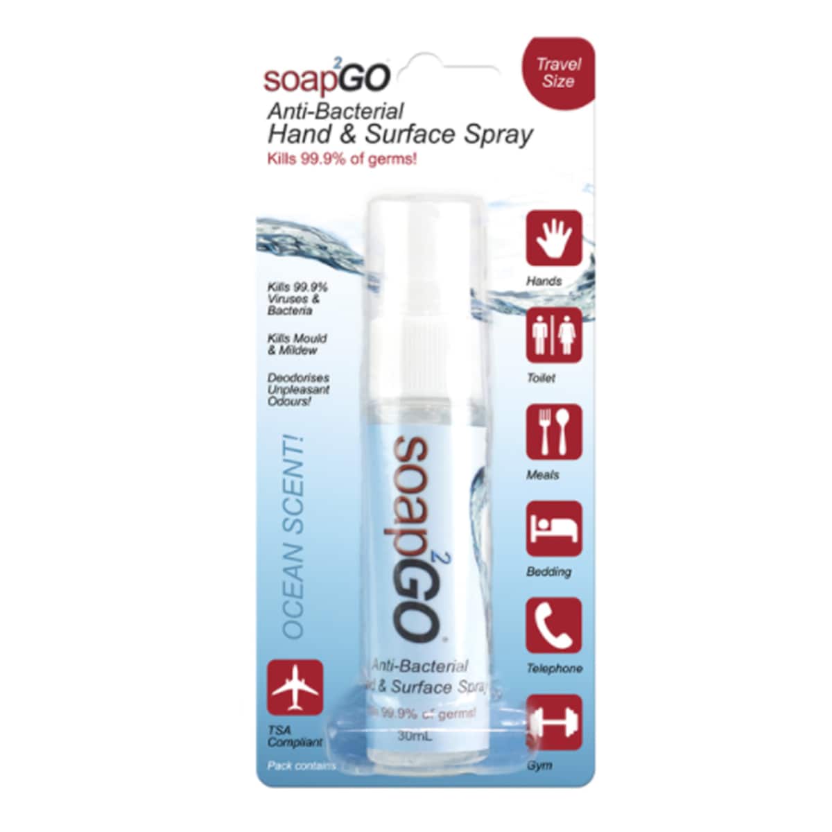 Thumbnail Soap2Go Anti-bacterial Hand & Surface Spray 30ml