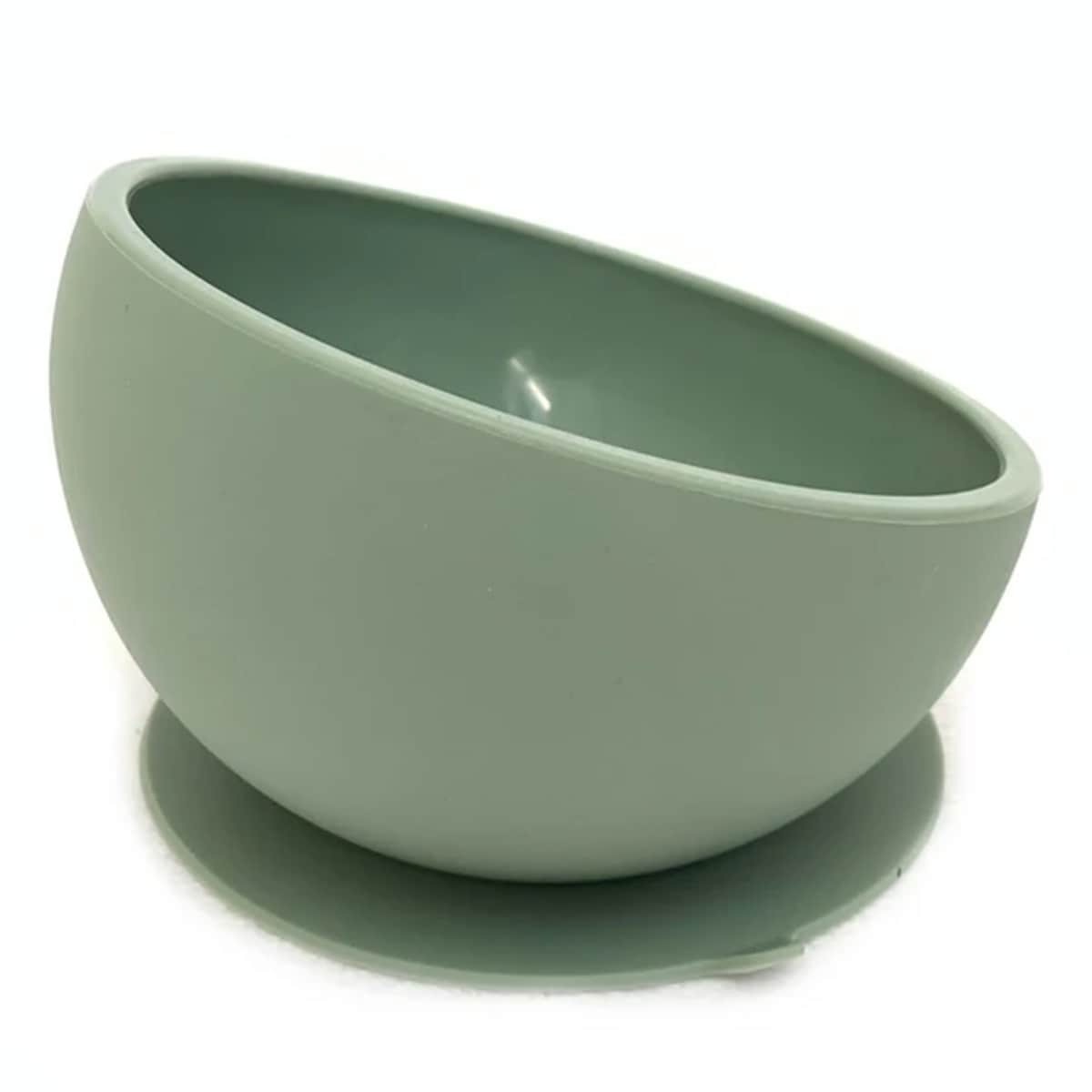 Thumbnail Little Mashies Silicone Sucky Bowl Olive