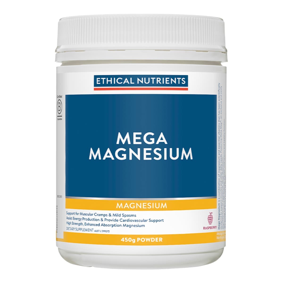 Thumbnail Ethical Nutrients Mega Magnesium Raspberry 450g Powder