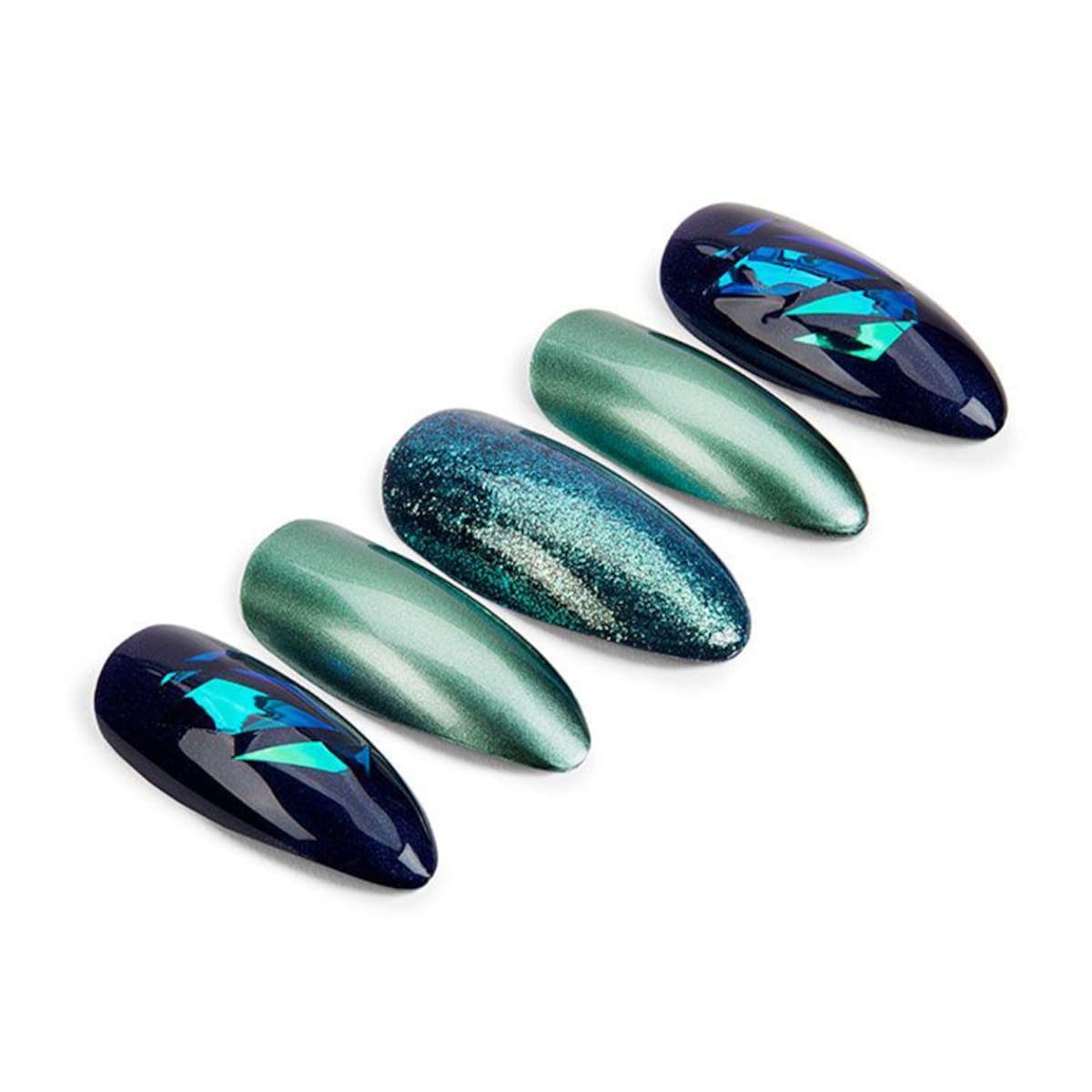 Thumbnail Ardell Nail Addict Premium Green Glitter Chrome Kit