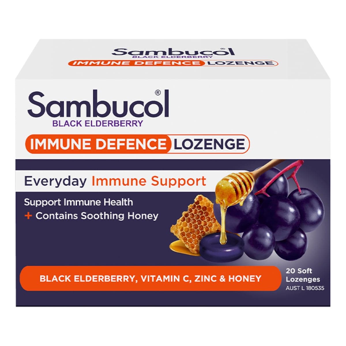 Thumbnail Sambucol Immune Defence Lozenges 20 Pack