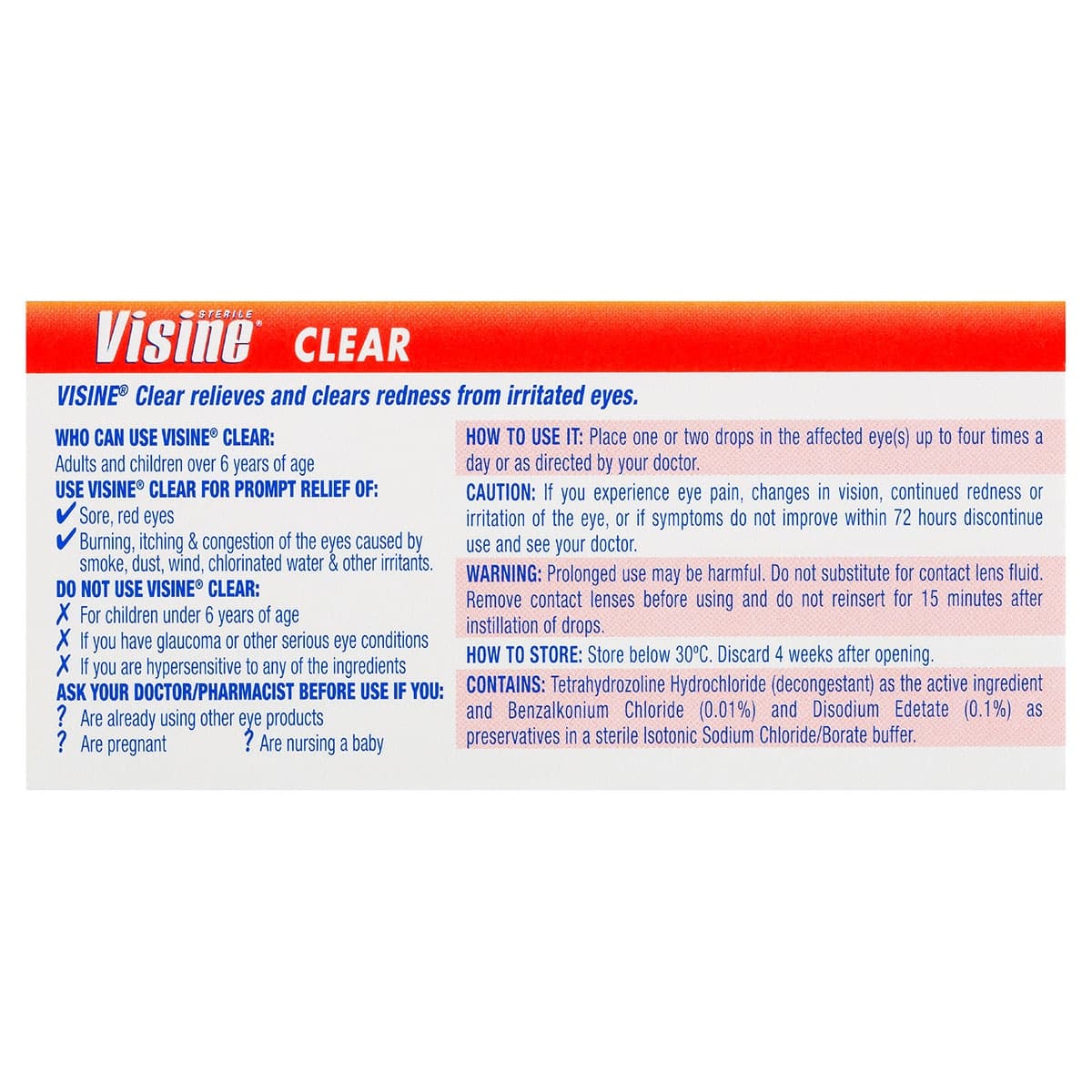 Thumbnail Visine Eye Drops Clear 15ml