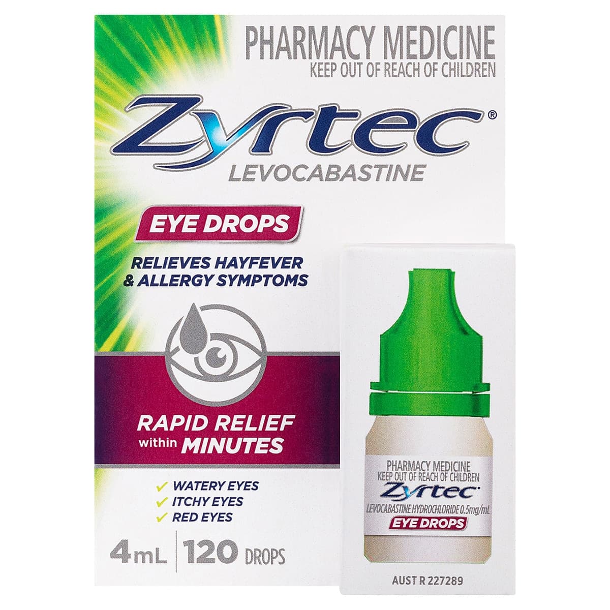 Thumbnail Zyrtec Antihistamine Eye Drops Rapid Relief 4ml