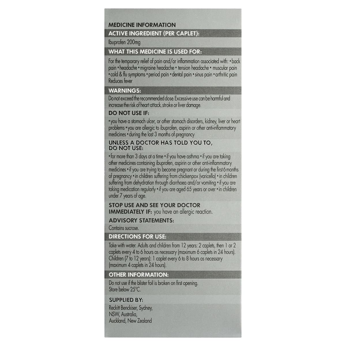 Thumbnail Nurofen Pain Relief 96 Caplets