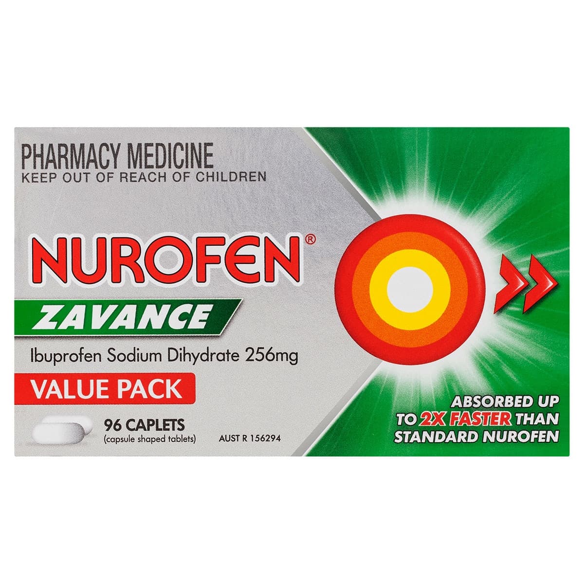 Thumbnail Nurofen Zavance Fast Pain Relief 96 Caplets