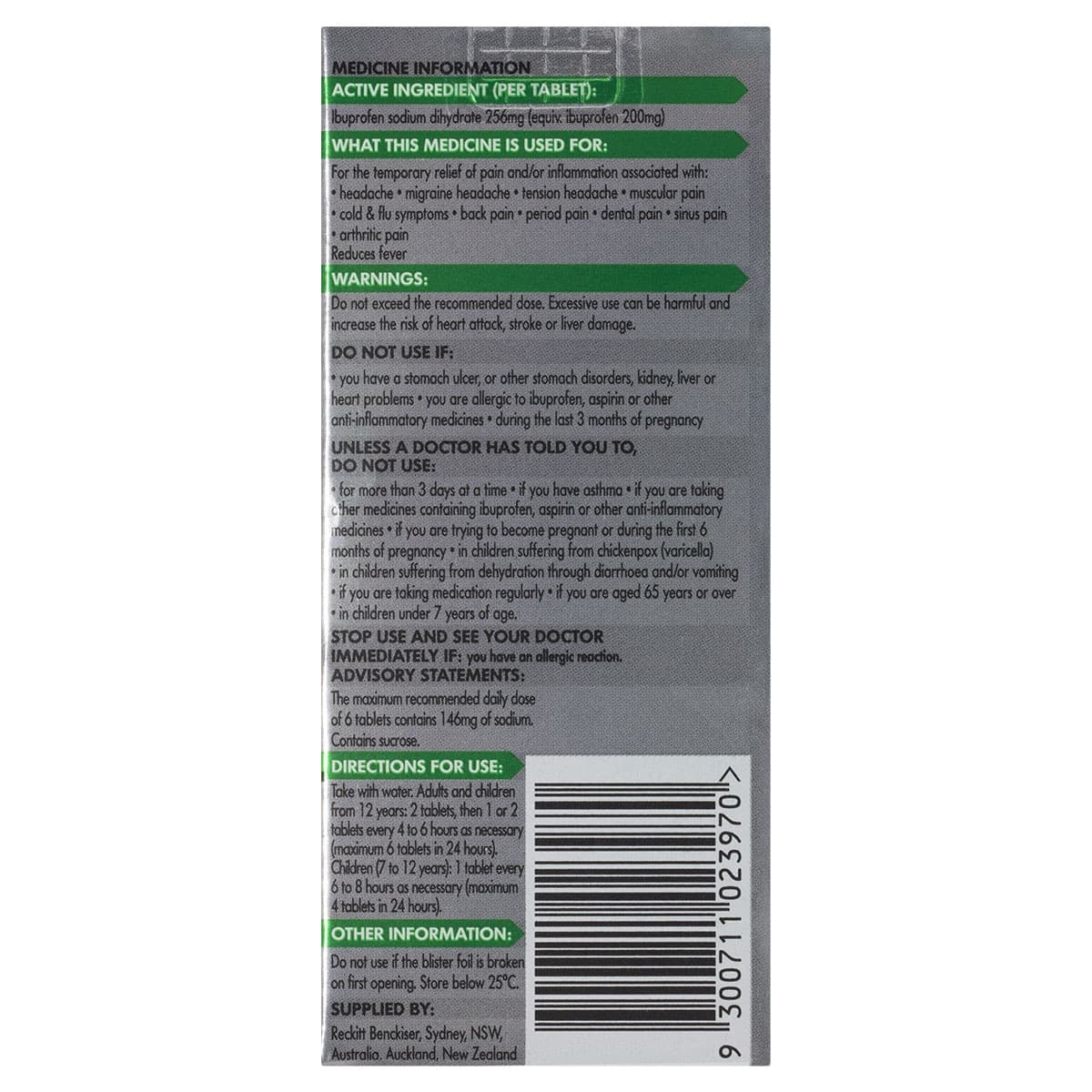 Thumbnail Nurofen Zavance Pain & Inflammation Relief 96 Tablets