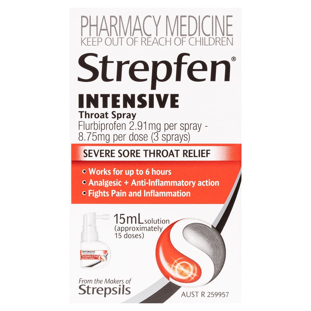 Thumbnail Strepfen Intensive Throat Spray with Anti-inflammatory Action 15ml