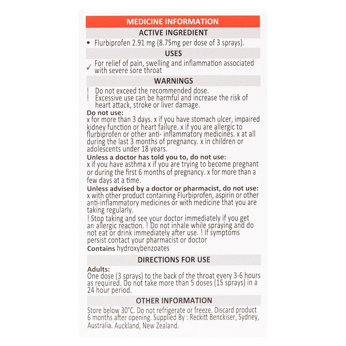 Thumbnail Strepfen Intensive Throat Spray with Anti-inflammatory Action 15ml