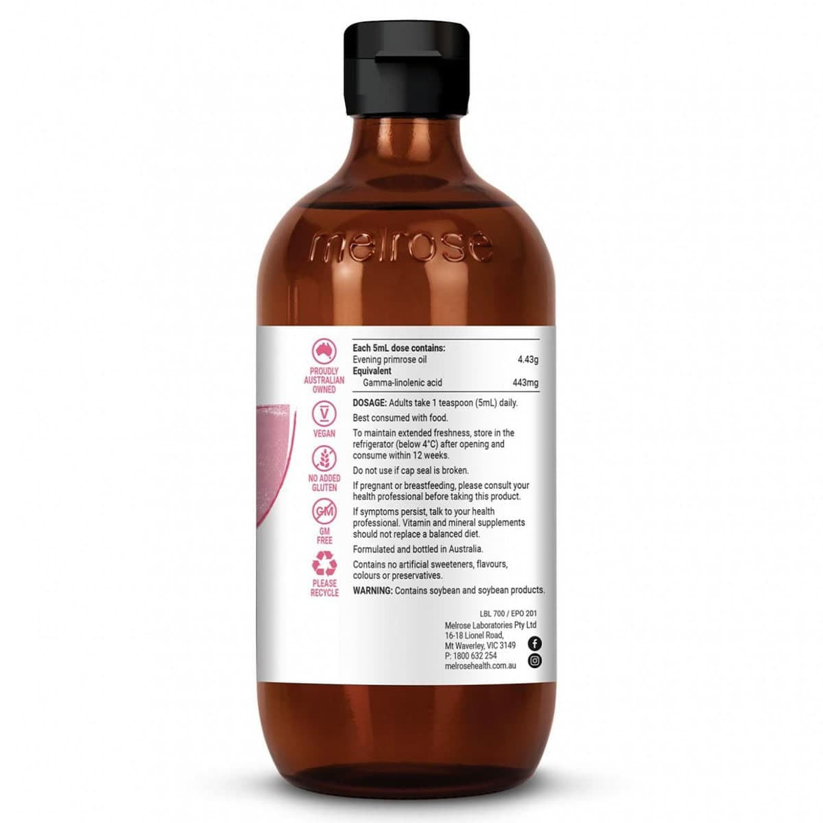 Thumbnail Melrose Organic Evening Primrose Oil 200ml
