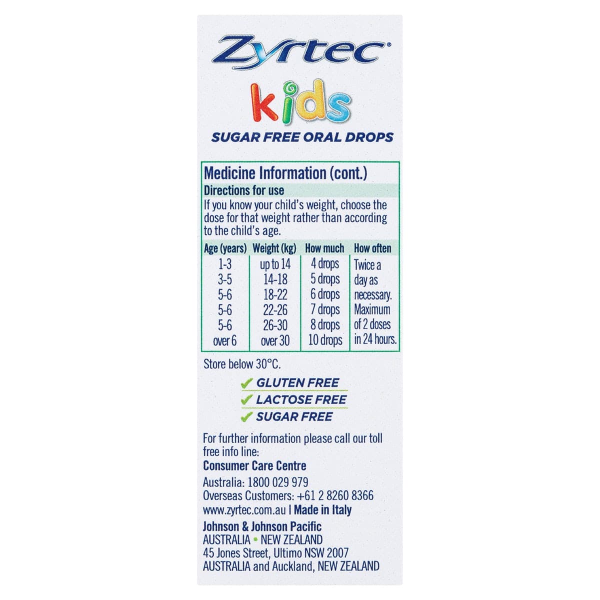 Thumbnail Zyrtec Kids Fast Acting Allergy & Hayfever Relief Oral Drops 20ml
