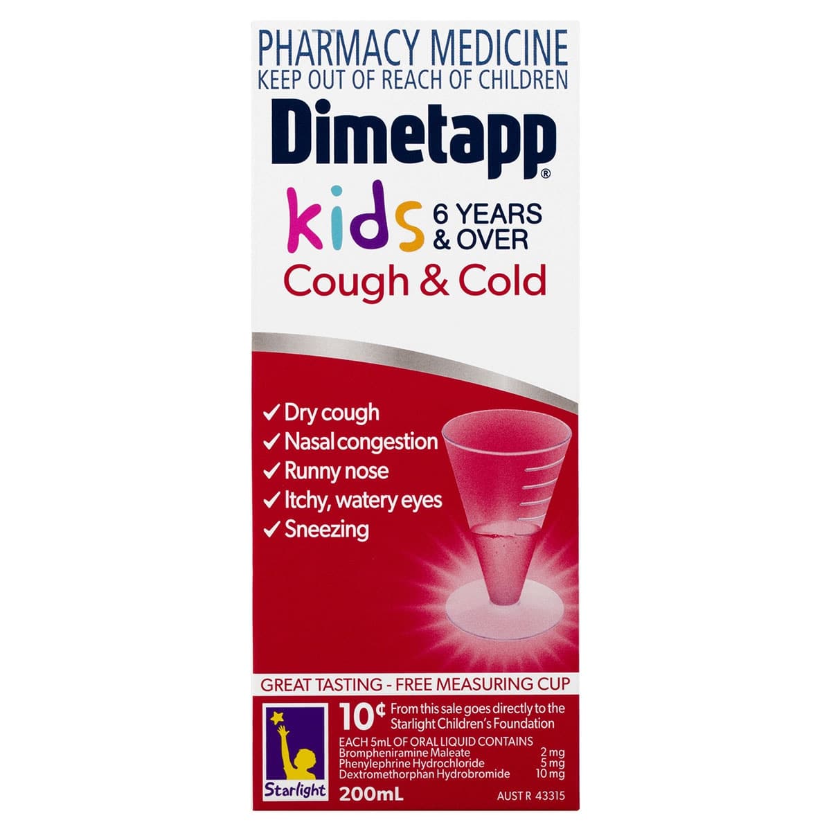 Thumbnail Dimetapp Kids 6+ Years Cough & Cold 200ml