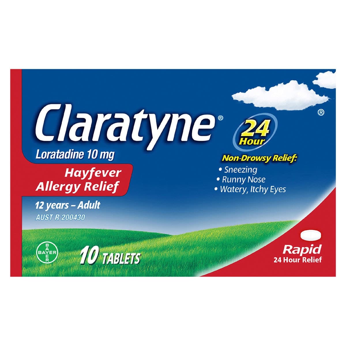 Thumbnail Claratyne Hayfever Allergy Relief Antihistamine Tablets 10 Pack