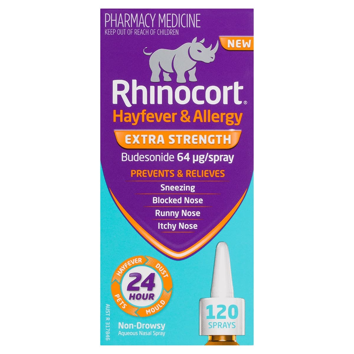 Thumbnail Rhinocort Hayfever & Allergy Extra Strength Nasal Spray 120 Sprays