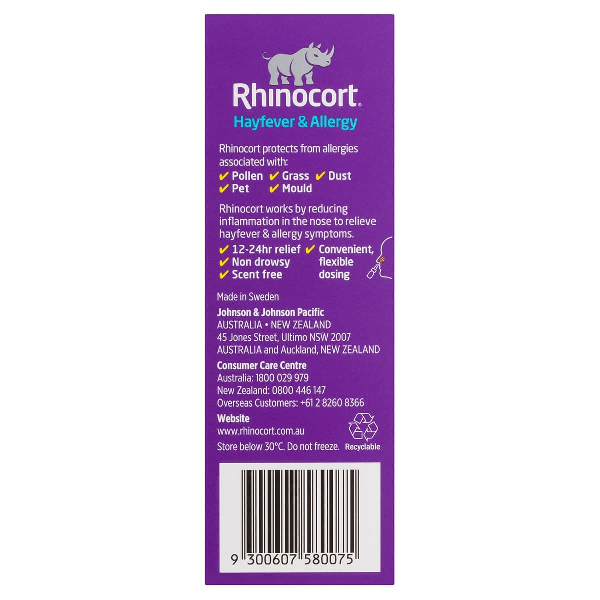 Thumbnail Rhinocort Hayfever & Allergy Original Nasal Spray 60 Sprays